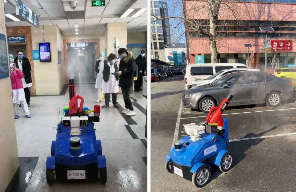 Robot di động tự động trong bệnh viện